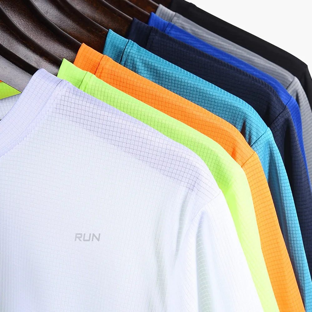 Multicolor Quick Dry Short Sleeve Sport T Shirt Gym Jerseys Fitness Shirt Trainer Running T-Shirt Men's Breathable Sportswear