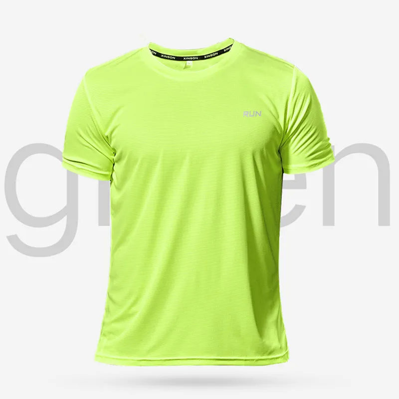 Multicolor Quick Dry Short Sleeve Sport T Shirt Gym Jerseys Fitness Shirt Trainer Running T-Shirt Men's Breathable Sportswear