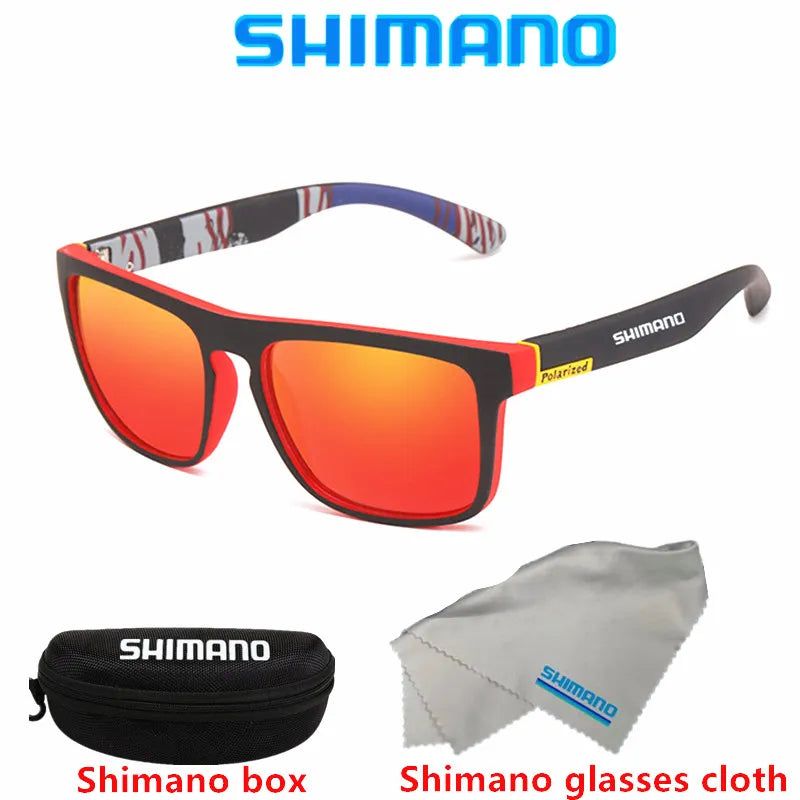 Shimano Polarized Sunglasses UV400 Protection for Men and Women Outdoor Hunting Fishing Driving Bicycle Sunglasses Optional Box