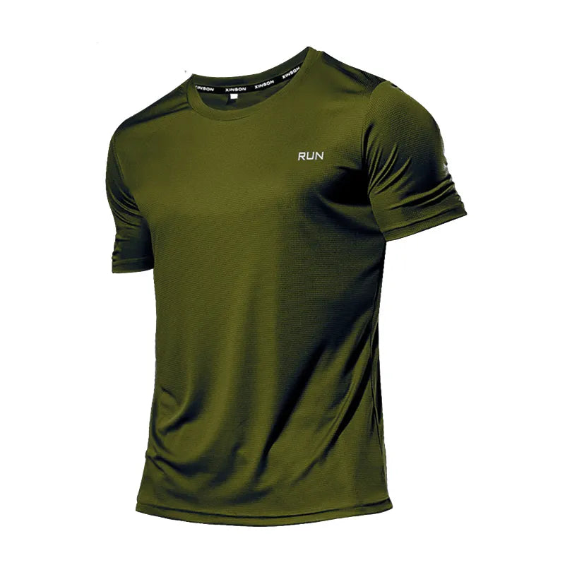 Multicolor Quick Dry Short Sleeve Sport T Shirt Gym Jerseys Fitness Shirt Trainer Running T-Shirt Men's Breathable Sportswear