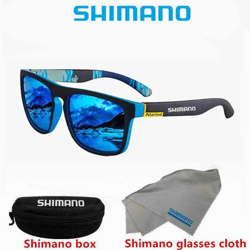 Shimano Polarized Sunglasses UV400 Protection for Men and Women Outdoor Hunting Fishing Driving Bicycle Sunglasses Optional Box