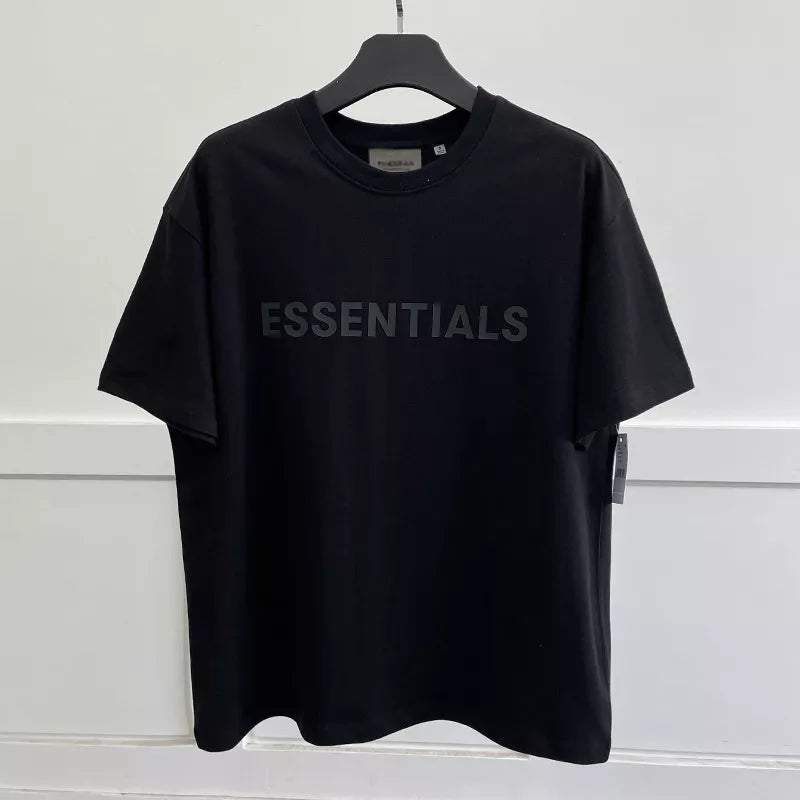 New Summer ESSENTIALS T-shirt Loose Rubber Letter logo Ovesized Short Sleeve Hip hop Unisex 100% Cotton Sports Tees